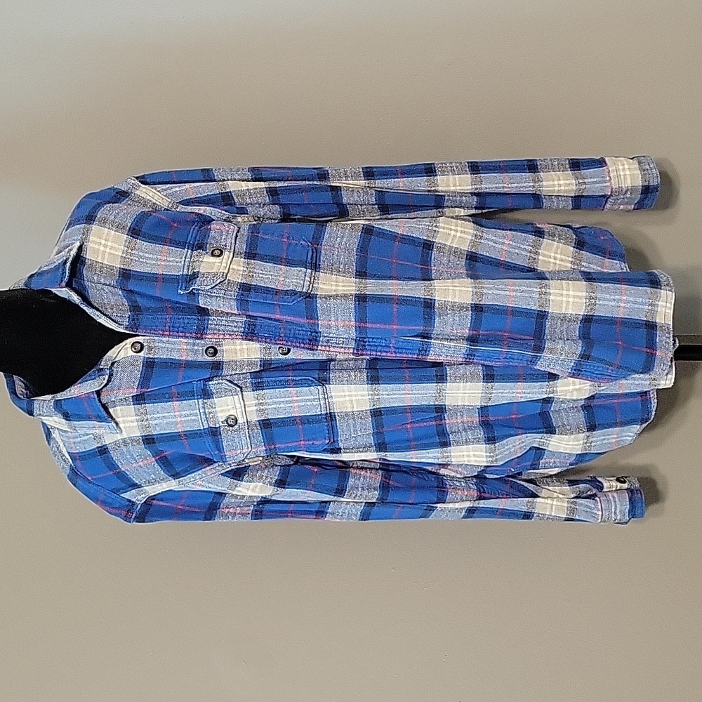 Men's Plaid Long Sleeve Button up